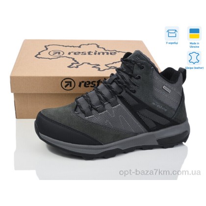 Ботинки мужские "Restime" EMZ24361 grey, (р.р. 41-45), Украина, от 8 шт. Ботинки мужские "Restime" EMZ24361 grey, (р.р. 41-45), Украина, от 8 шт.