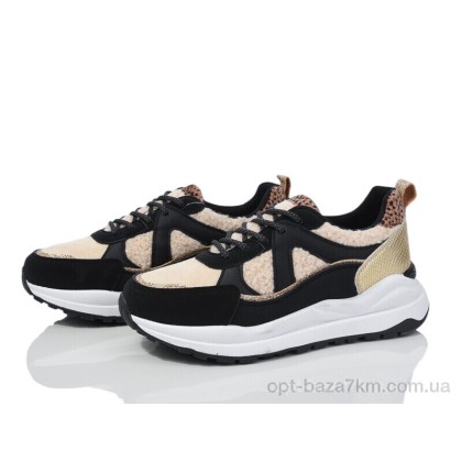 Кроссовки женские "Violeta" 20-1072-1 black-beige, (р.р. 36-41), Китай, от 8 шт.