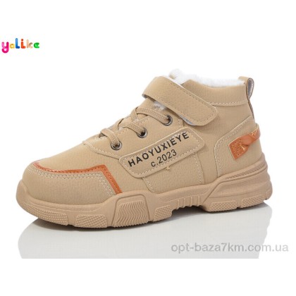 Ботинки детские "Yalike" Зима 659-6 beige, (р.р. 32-37), Китай, от 12 шт.