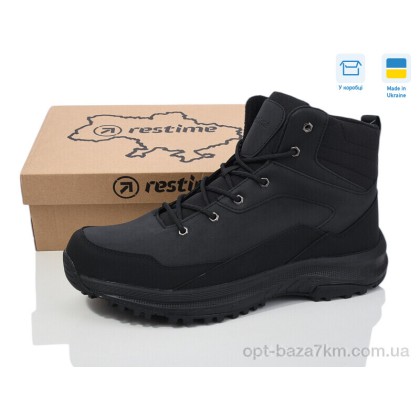 Ботинки мужские "Restime" TGZ24290 black, (р.р. 46-49), Украина, от 6 шт. Ботинки мужские "Restime" TGZ24290 black, (р.р. 46-49), Украина, от 6 шт.