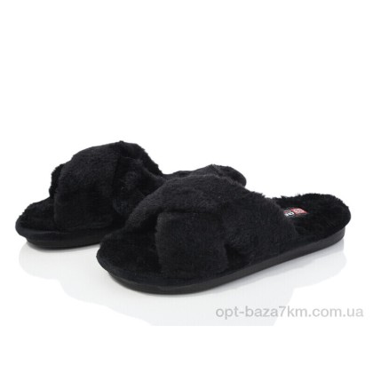 Тапки жіночі "Soylu" GX006-1 чорний, (р.р. 36-40), Туреччина, від 6 шт.