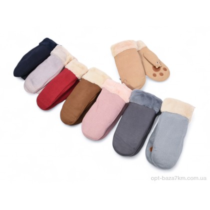 Рукавички жіночі "Королева" G7839 mix, (р.р. One size), Китай, від 12 шт.