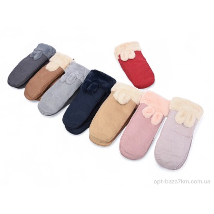 Рукавички жіночі "Королева" G7834 mix, (р.р. One size), Китай, від 12 шт.