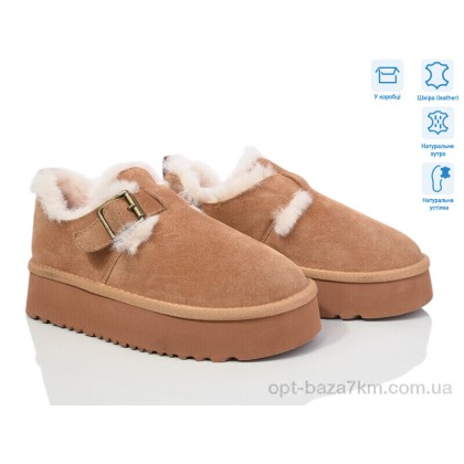 Угги женские "Violeta" M6129-3 camel, (р.р. 36-40), Китай, от 8 шт.