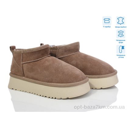 Угги женские "Violeta" M6118-5 d.khaki, (р.р. 36-41), Китай, от 8 шт.
