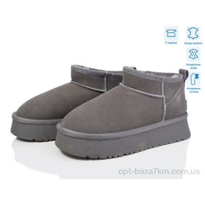 Угги женские "Violeta" M6119-9 grey, (р.р. 36-40), Китай, от 8 шт.